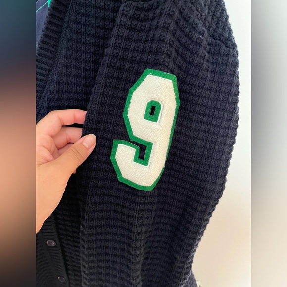 By Anthropologie Varsity Twofer Cardigan Sweater - Picture 6 of 10